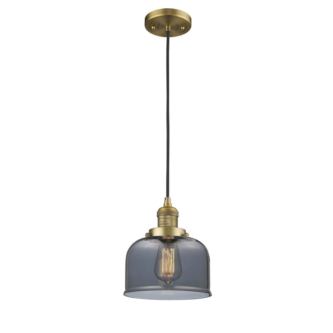 Innovations Franklin Restoration 201C-BB-G73 Pendant Light - Brushed Brass