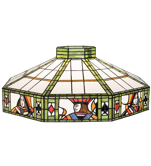 Meyda Tiffany Lighting 81446 Poker Face Shade Lamp Shade Multicolored