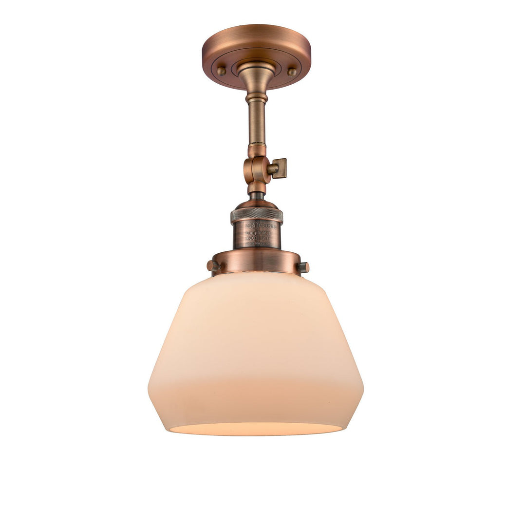 Innovations Franklin Restoration 201F-AC-G171 Ceiling Light - Antique Copper