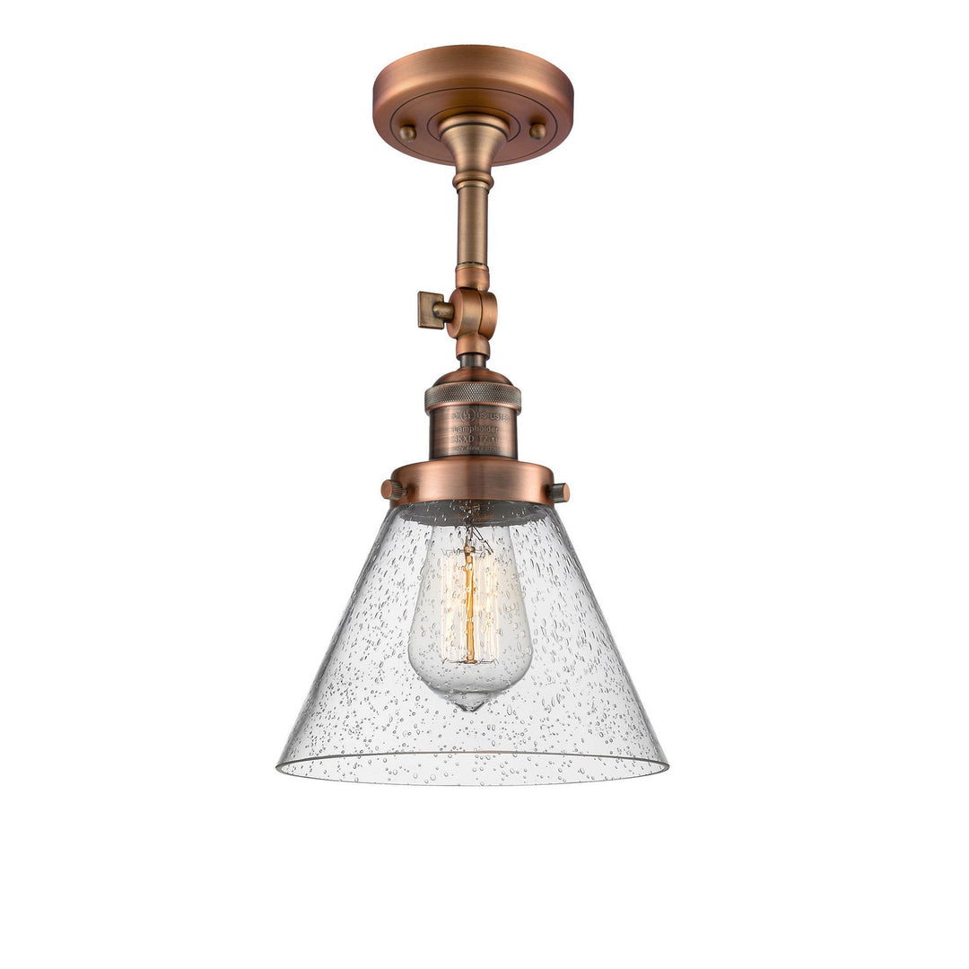 Innovations Franklin Restoration 201F-AC-G44 Ceiling Light - Antique Copper