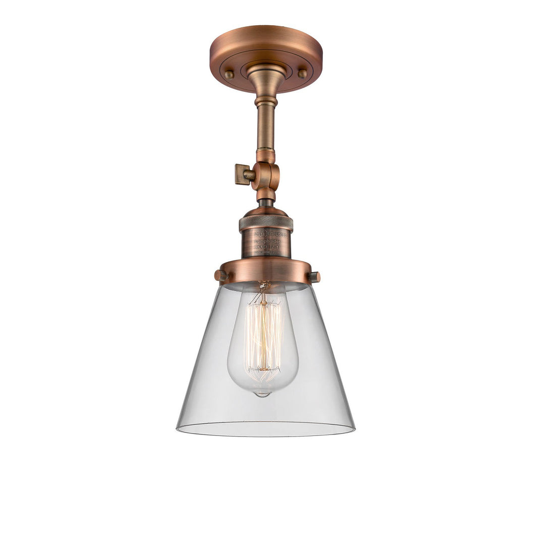 Innovations Franklin Restoration 201F-AC-G62 Ceiling Light - Antique Copper