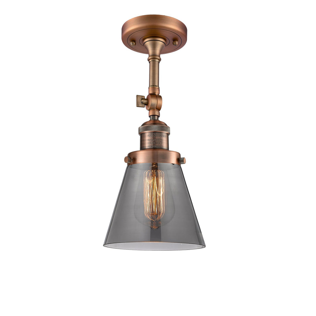 Innovations Franklin Restoration 201F-AC-G63 Ceiling Light - Antique Copper