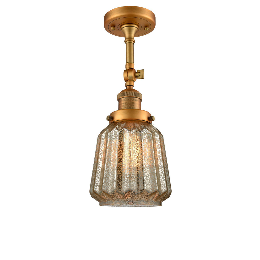 Innovations Franklin Restoration 201F-BB-G146 Ceiling Light - Brushed Brass