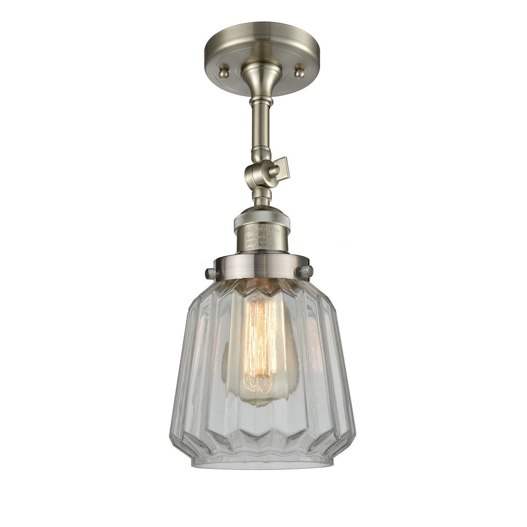 Innovations Franklin Restoration 201F-SN-G142 Ceiling Light - Brushed Satin Nickel