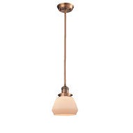 Innovations Franklin Restoration 201S-AC-G171 Pendant Light - Antique Copper