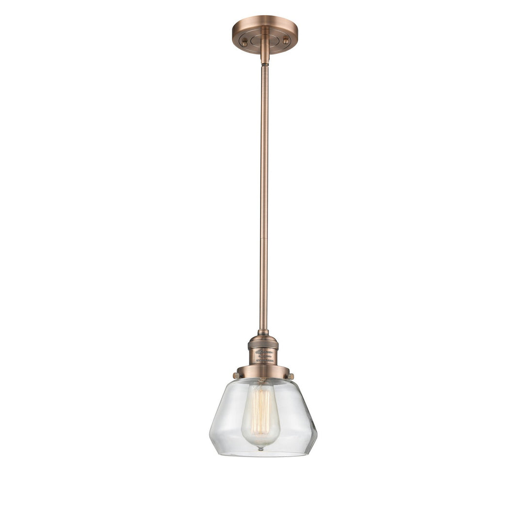 Innovations Franklin Restoration 201S-AC-G172 Pendant Light - Antique Copper