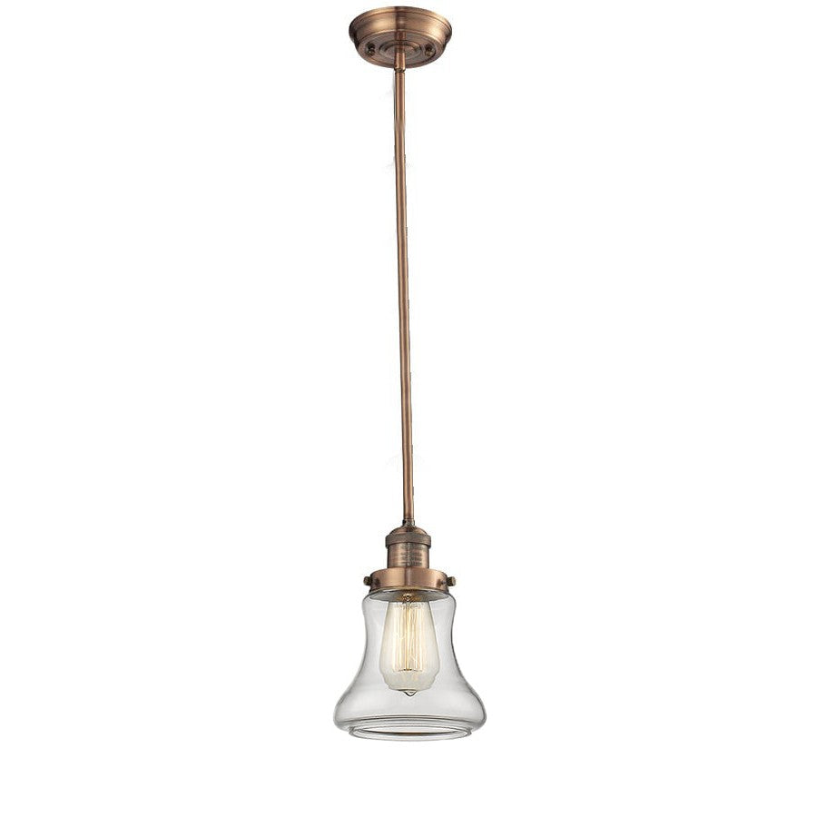 Innovations Franklin Restoration 201S-AC-G192 Pendant Light - Antique Copper