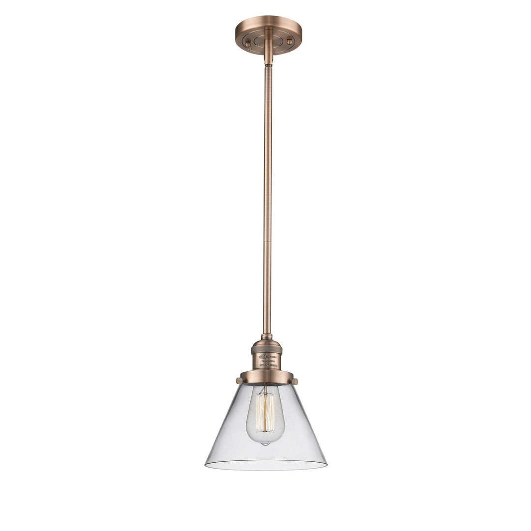 Innovations Franklin Restoration 201S-AC-G42 Pendant Light - Antique Copper