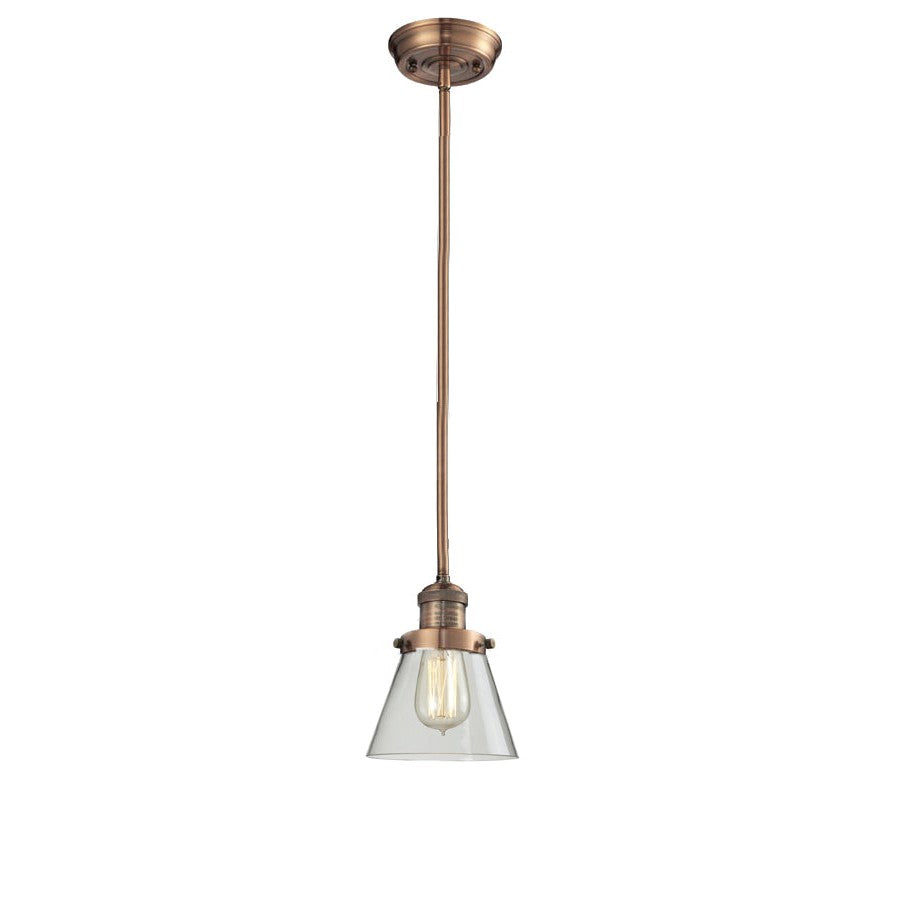 Innovations Franklin Restoration 201S-AC-G62 Pendant Light - Antique Copper