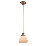 Innovations Franklin Restoration 201S-BB-G171 Pendant Light - Brushed Brass
