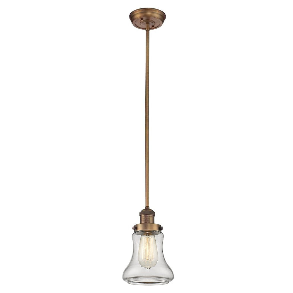 Innovations Franklin Restoration 201S-BB-G192 Pendant Light - Brushed Brass