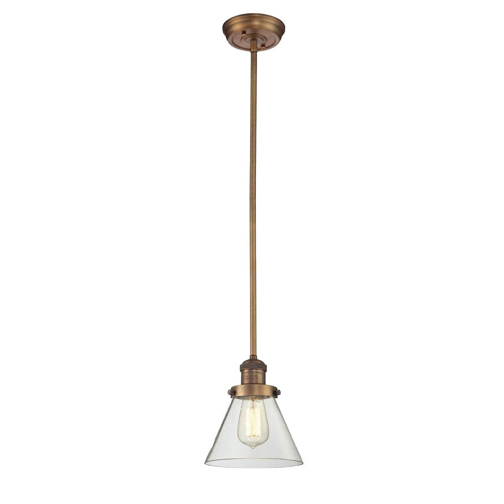 Innovations Franklin Restoration 201S-BB-G62 Pendant Light - Brushed Brass