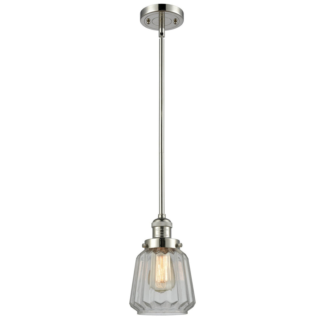 Innovations Franklin Restoration 201S-PN-G142 Pendant Light - Polished Nickel