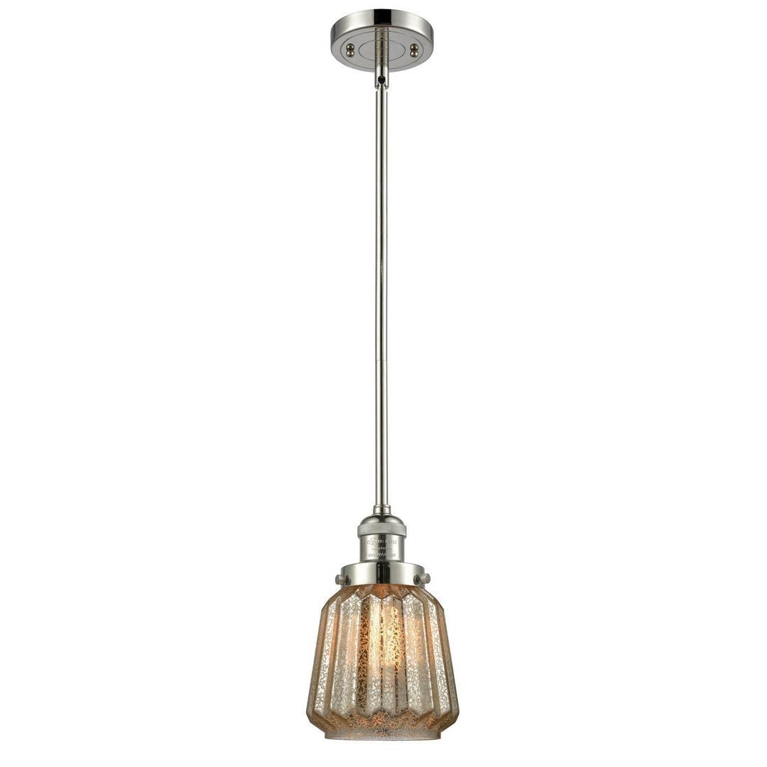 Innovations Franklin Restoration 201S-PN-G146 Pendant Light - Polished Nickel