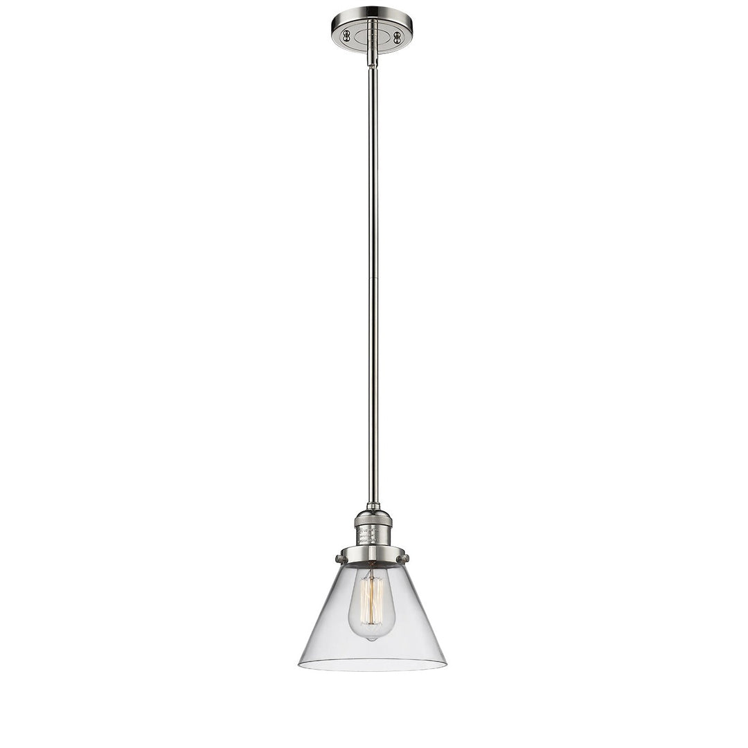 Innovations Franklin Restoration 201S-PN-G42 Pendant Light - Polished Nickel
