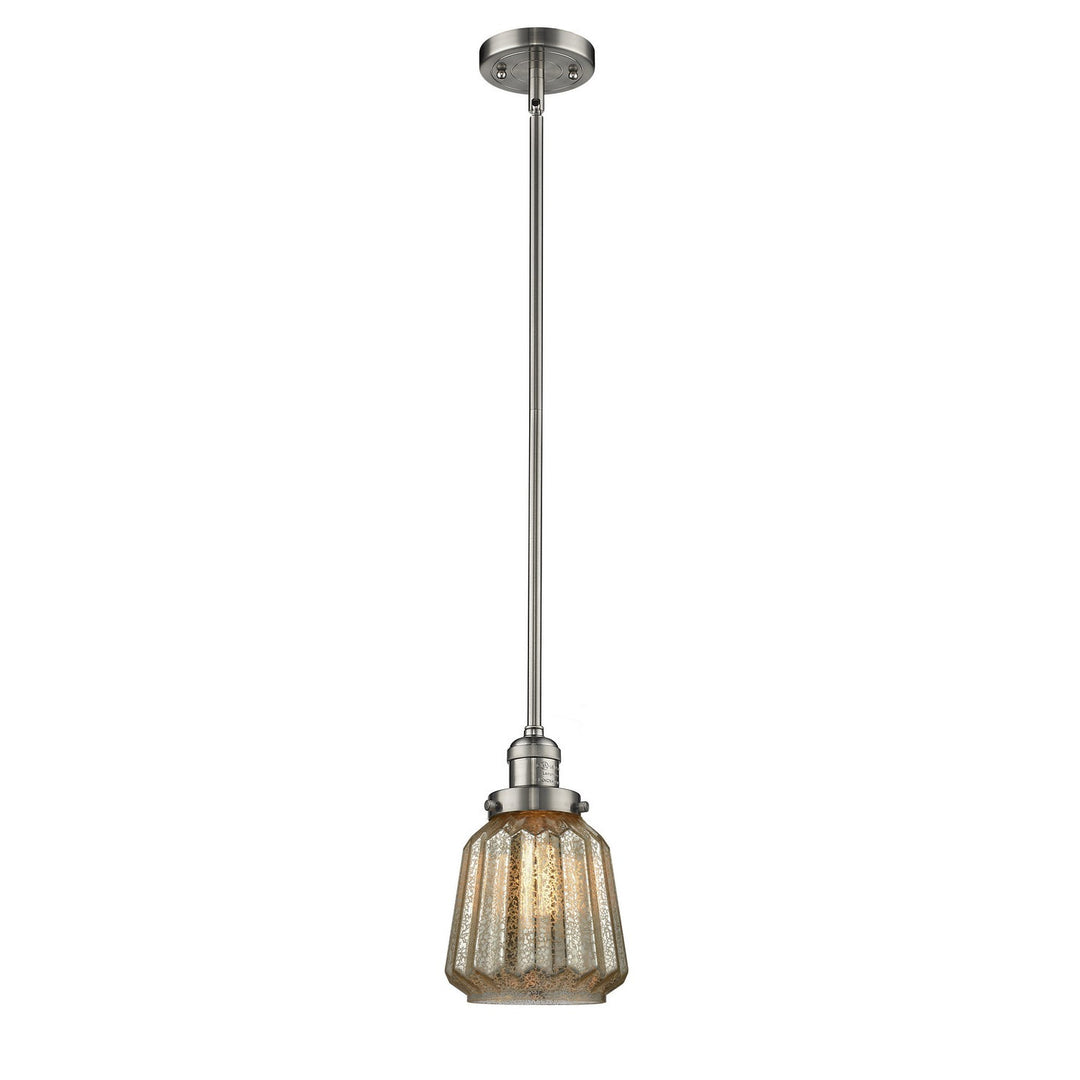 Innovations Franklin Restoration 201S-SN-G146 Pendant Light - Brushed Satin Nickel