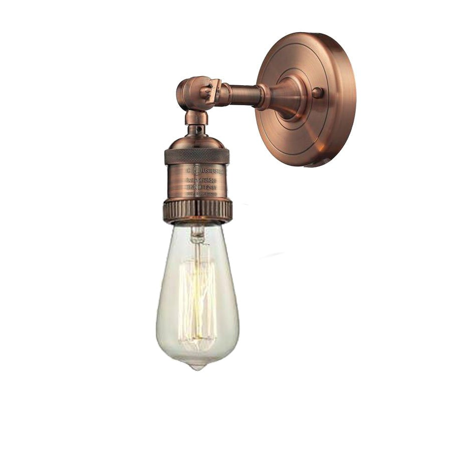 Innovations Bare Bulb 202-AC Wall Light - Antique Copper