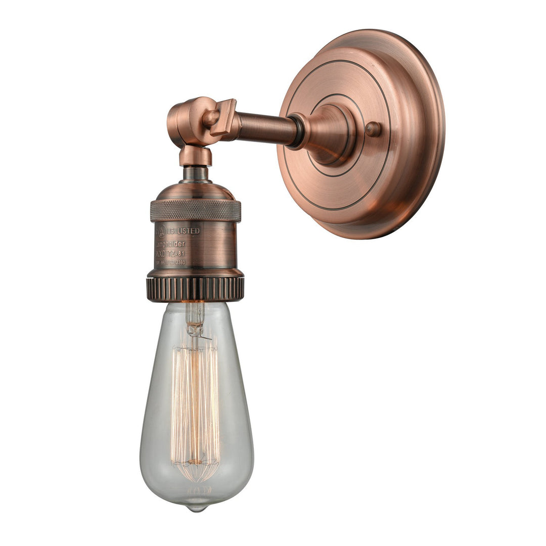 Innovations Bare Bulb 202BP-AC Wall Light - Antique Copper