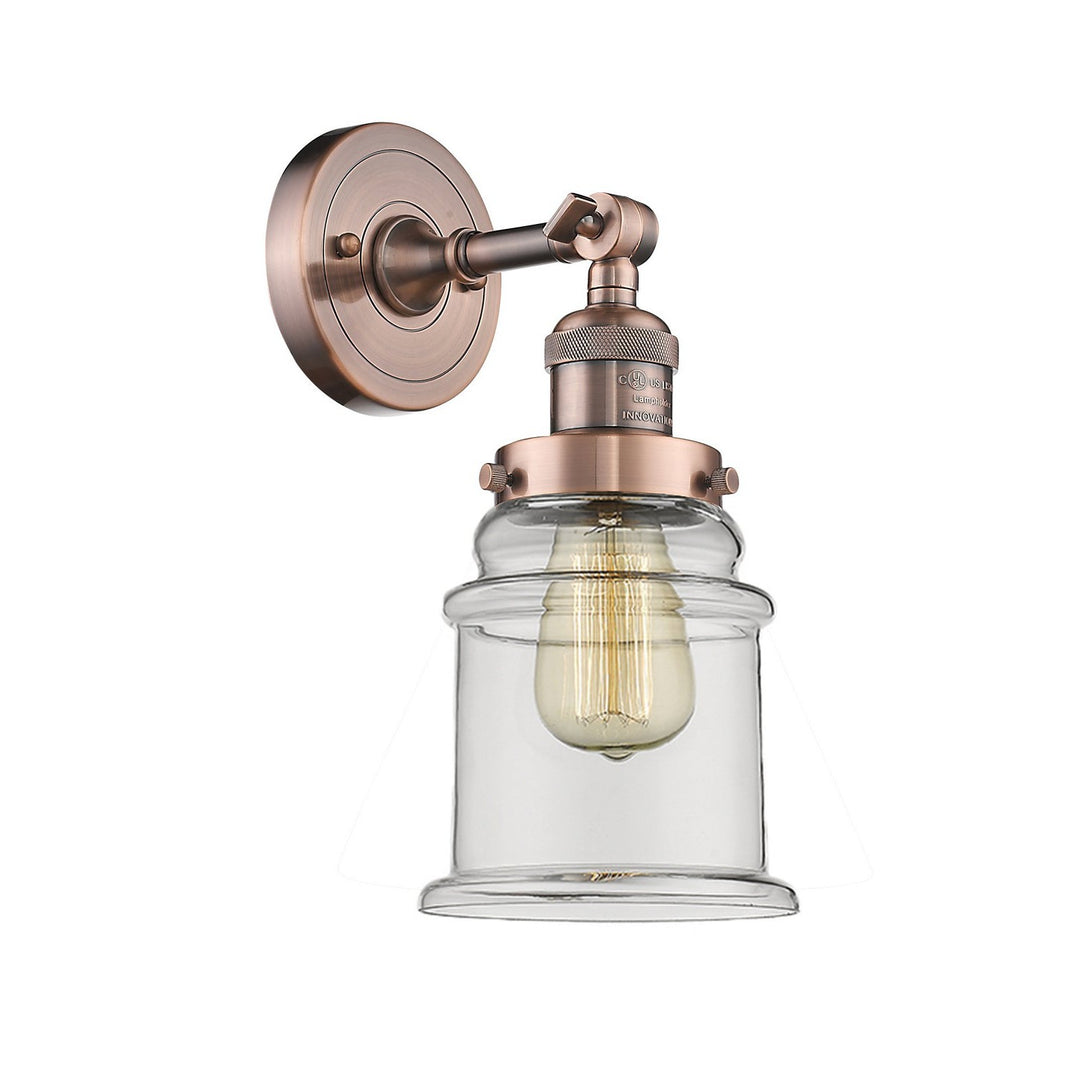 Innovations Franklin Restoration 203-AC-G182 Wall Sconce Light - Antique Copper