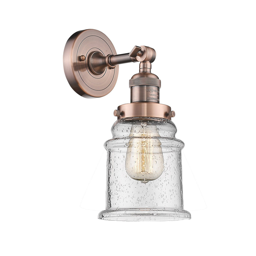Innovations Franklin Restoration 203-AC-G184 Wall Sconce Light - Antique Copper