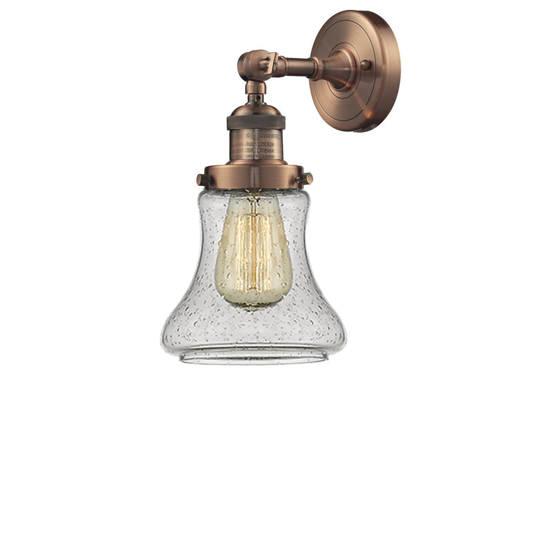 Innovations Franklin Restoration 203-AC-G194 Wall Sconce Light - Antique Copper