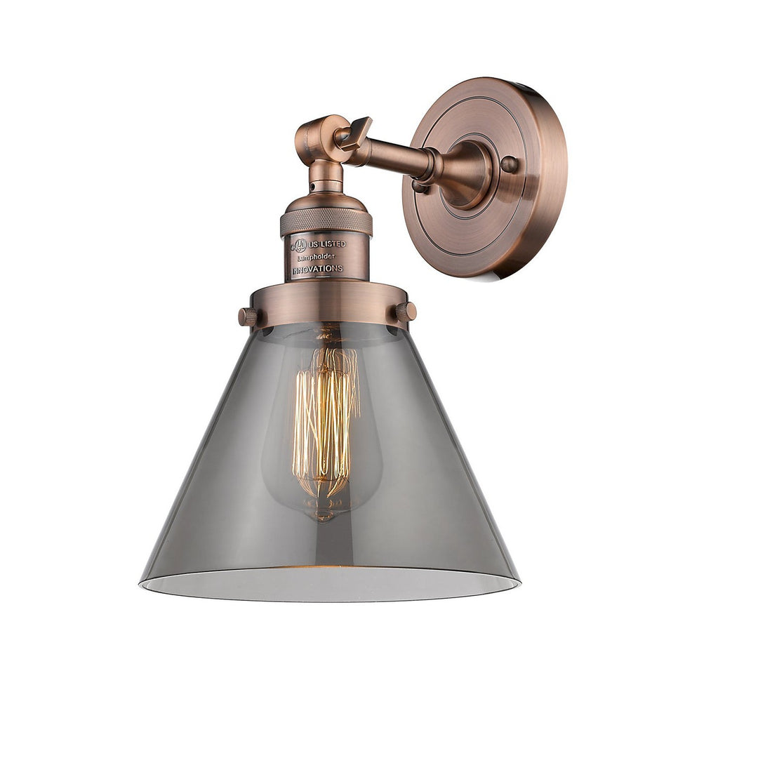 Innovations Franklin Restoration 203-AC-G43 Wall Sconce Light - Antique Copper