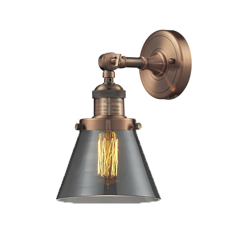 Innovations Franklin Restoration 203-AC-G63 Wall Sconce Light - Antique Copper
