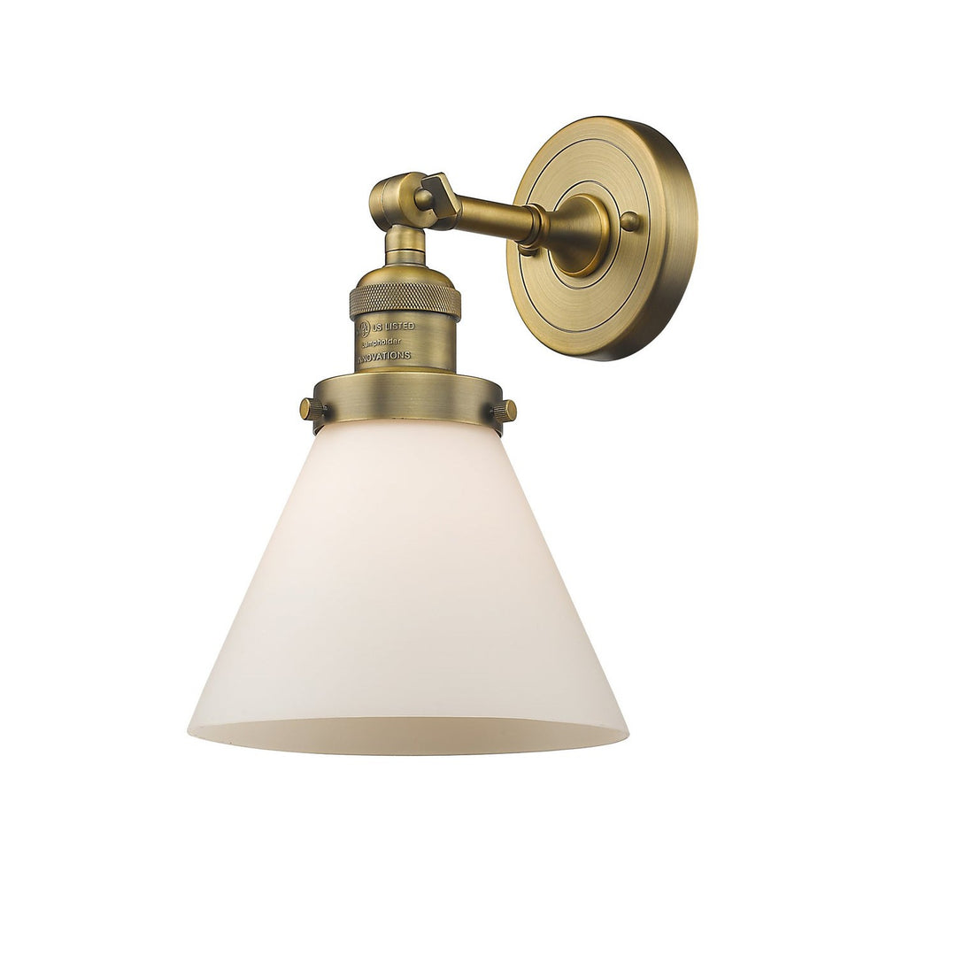 Innovations Franklin Restoration 203-BB-G41 Wall Sconce Light - Brushed Brass