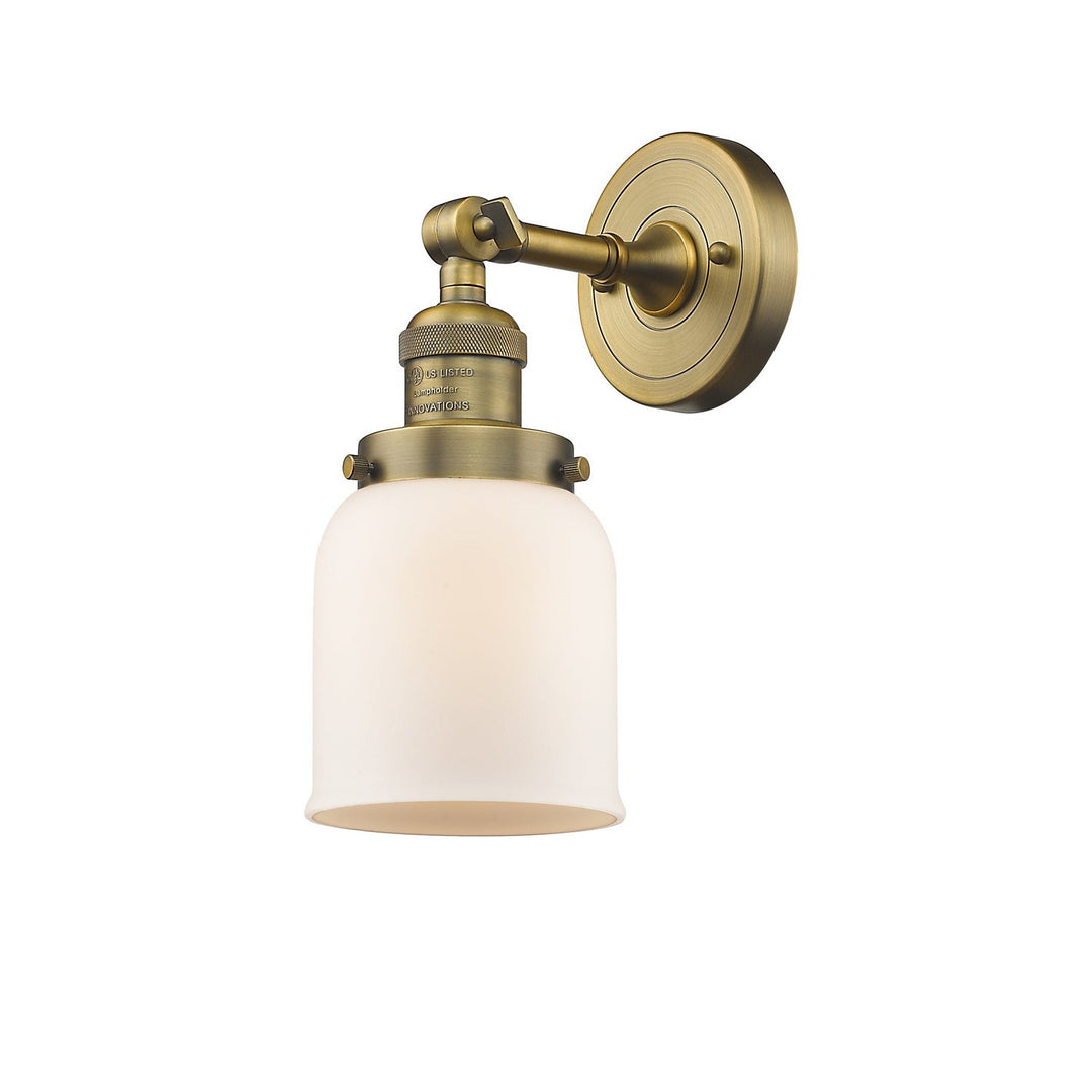 Innovations Franklin Restoration 203-BB-G51 Wall Sconce Light - Brushed Brass