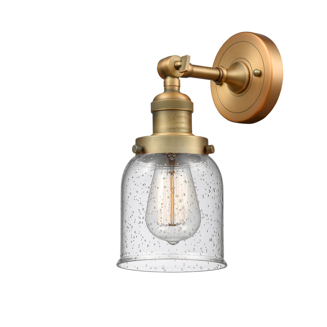 Innovations Franklin Restoration 203-BB-G54 Wall Sconce Light - Brushed Brass