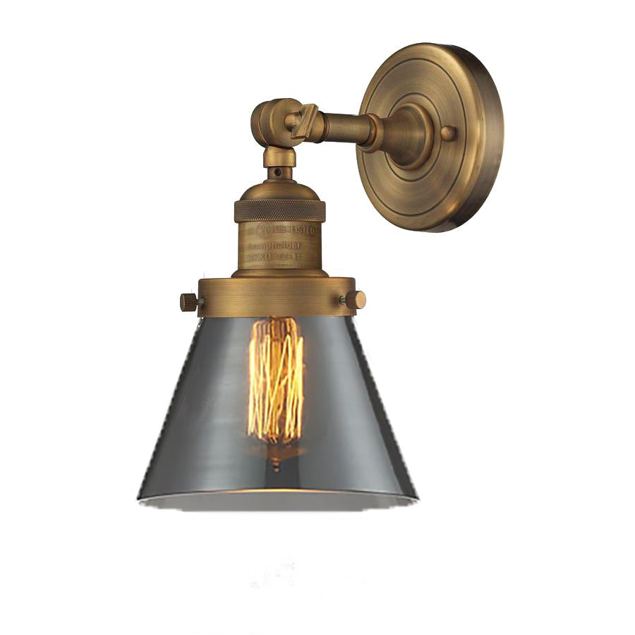 Innovations Franklin Restoration 203-BB-G63 Wall Sconce Light - Brushed Brass