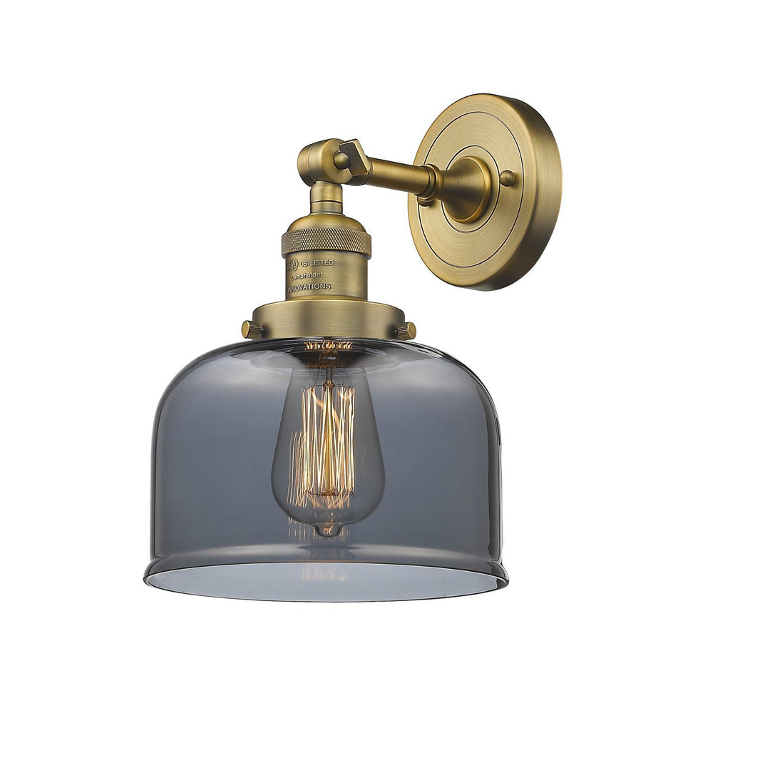 Innovations Franklin Restoration 203-BB-G73 Wall Sconce Light - Brushed Brass