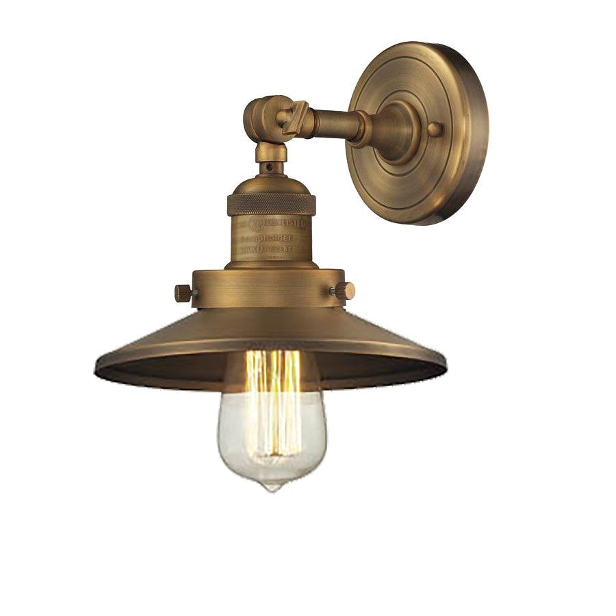 Innovations Franklin Restoration 203-BB-M4 Wall Sconce Light - Brushed Brass