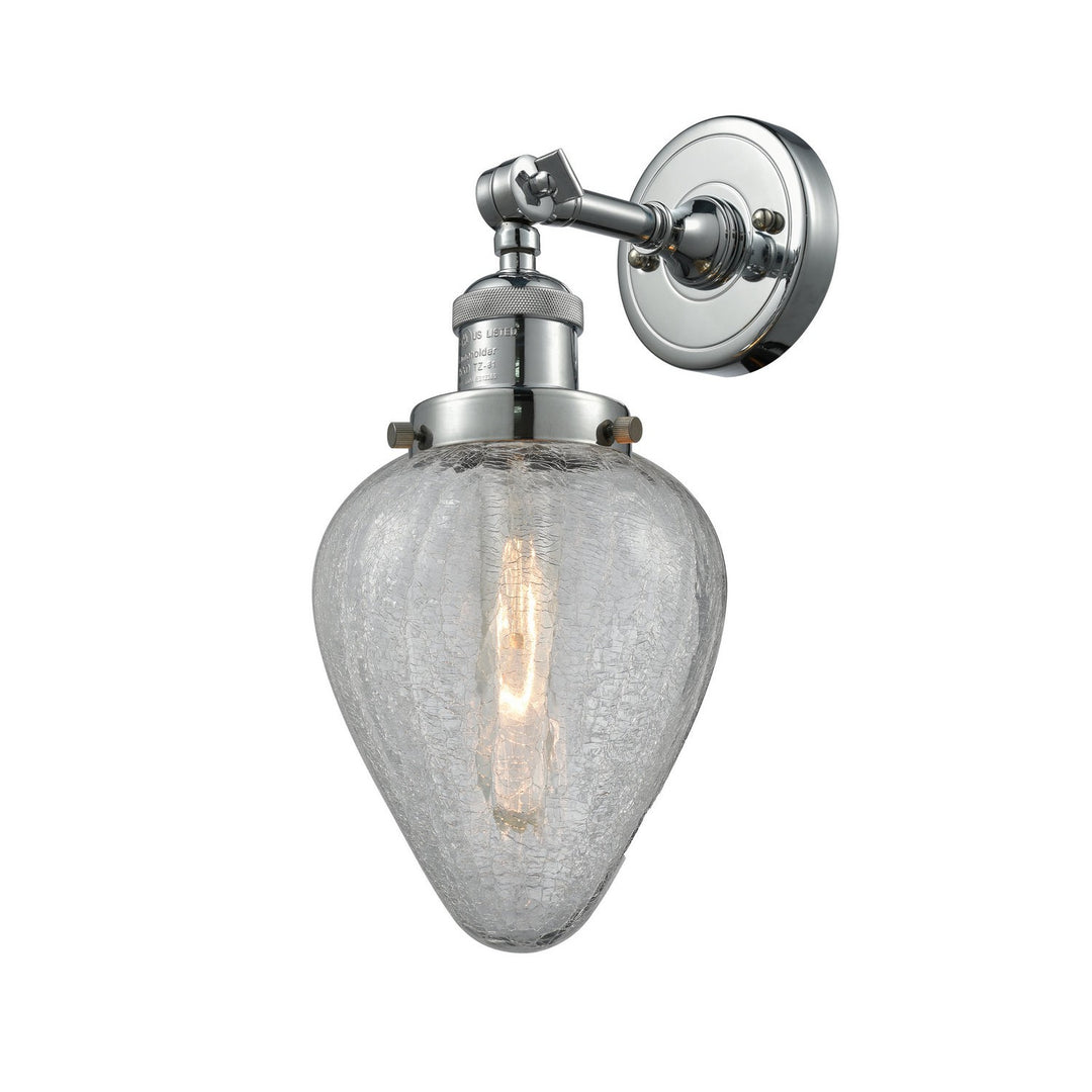 Innovations Franklin Restoration 203-PC-G165 Wall Sconce Light - Polished Chrome