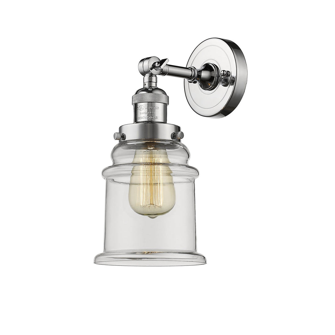 Innovations Franklin Restoration 203-PC-G182 Wall Sconce Light - Polished Chrome