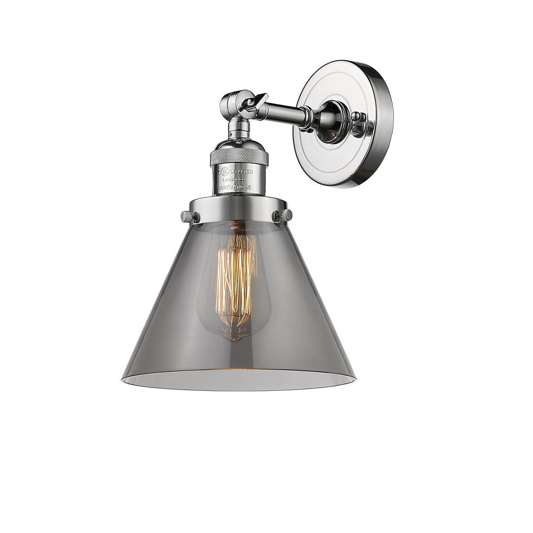 Innovations Franklin Restoration 203-PC-G43 Wall Sconce Light - Polished Chrome