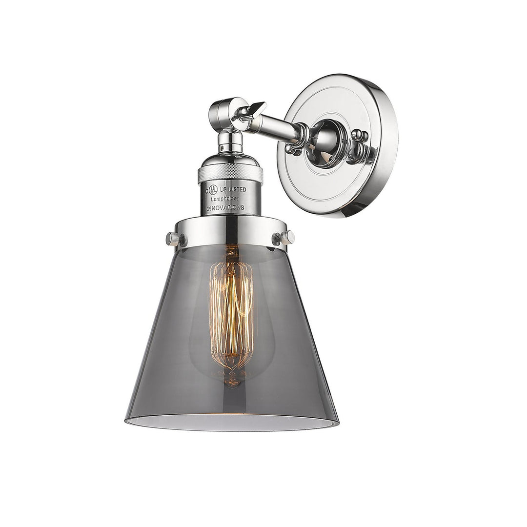 Innovations Franklin Restoration 203-PC-G63 Wall Sconce Light - Polished Chrome