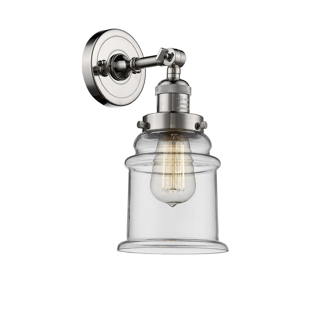 Innovations Franklin Restoration 203-PN-G182 Wall Sconce Light - Polished Nickel