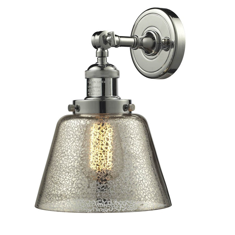 Innovations Franklin Restoration 203-PN-G64 Wall Sconce Light - Polished Nickel