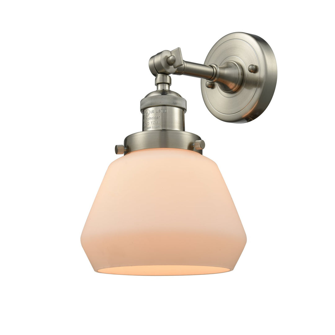 Innovations Franklin Restoration 203-SN-G171 Wall Sconce Light - Brushed Satin Nickel