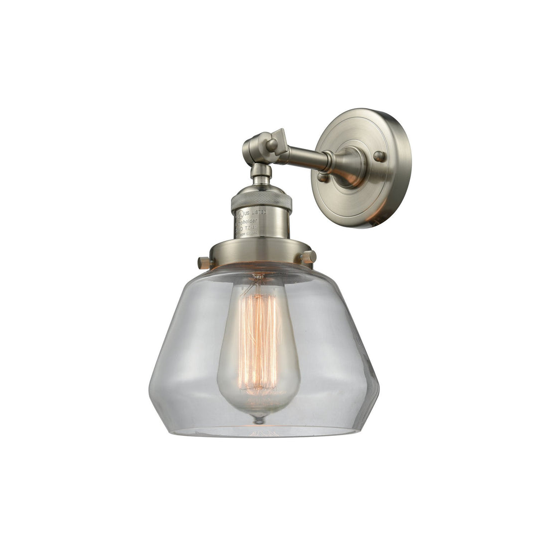 Innovations Franklin Restoration 203-SN-G172 Wall Sconce Light - Brushed Satin Nickel