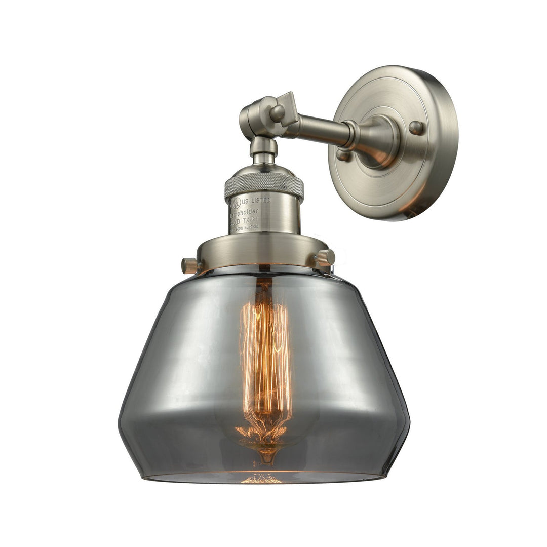 Innovations Franklin Restoration 203-SN-G173 Wall Sconce Light - Brushed Satin Nickel