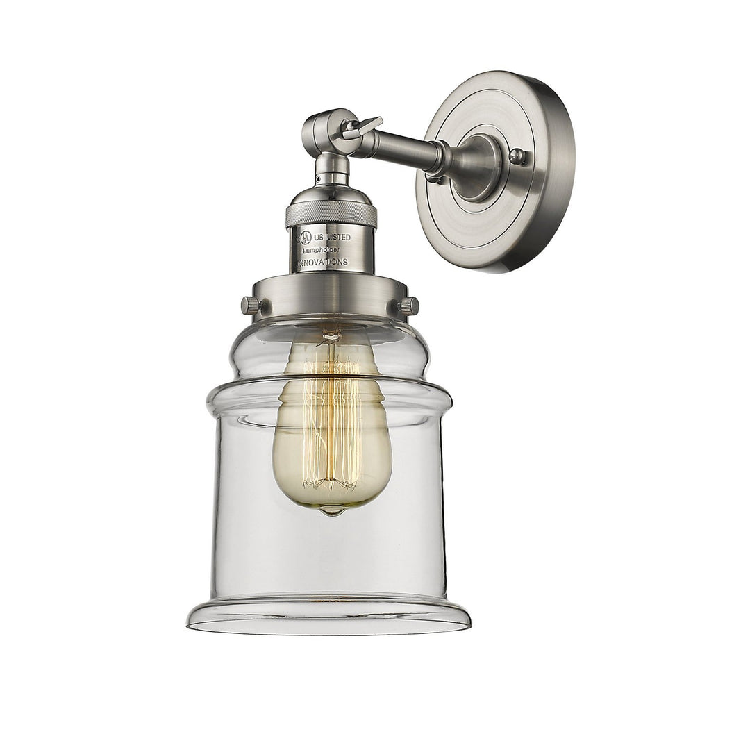 Innovations Franklin Restoration 203-SN-G192 Wall Sconce Light - Brushed Satin Nickel