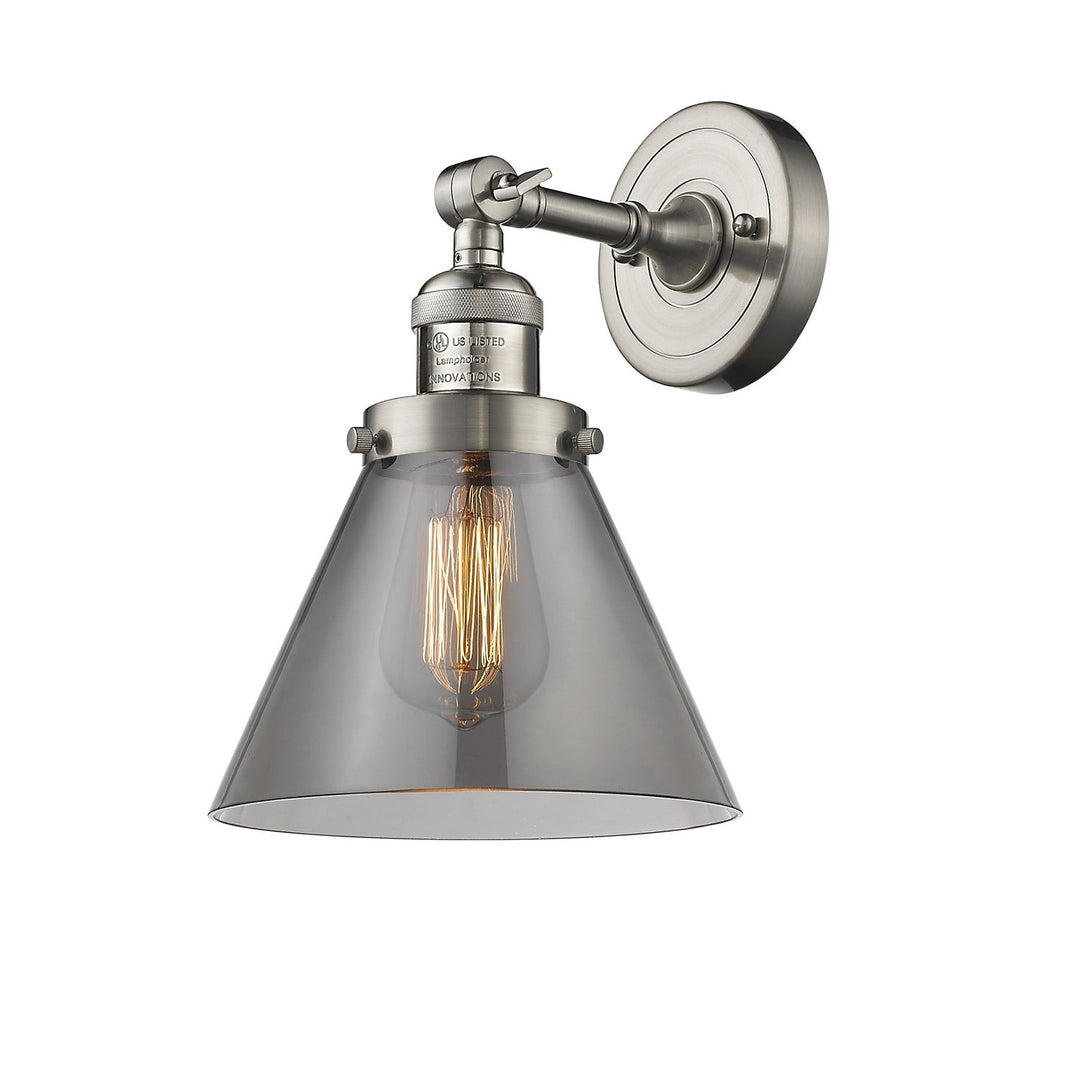 Innovations Franklin Restoration 203-SN-G43 Wall Sconce Light - Brushed Satin Nickel