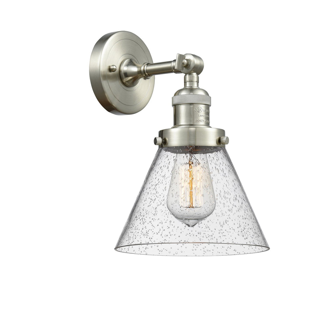 Innovations Franklin Restoration 203-SN-G44 Wall Sconce Light - Brushed Satin Nickel