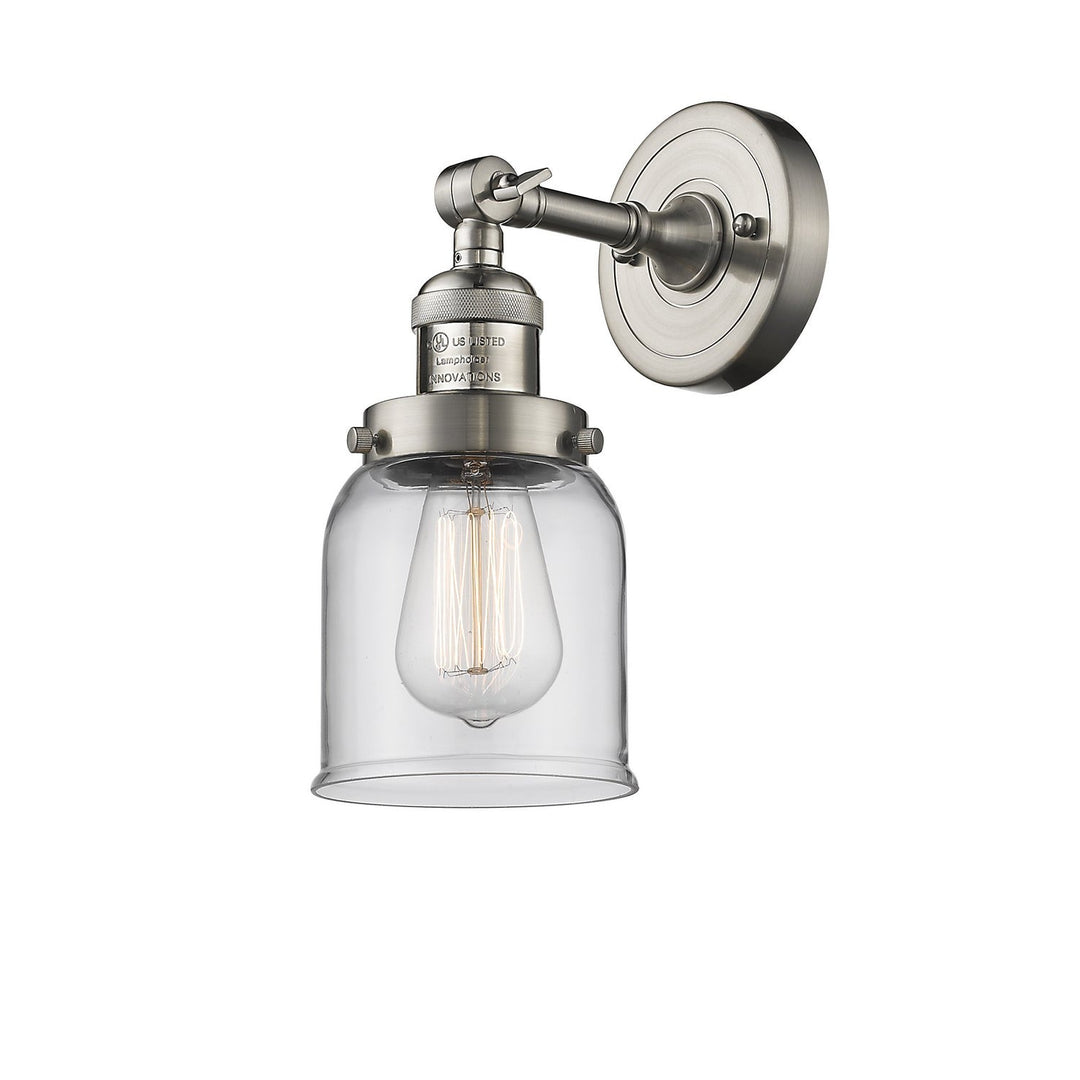 Innovations Franklin Restoration 203-SN-G52 Wall Sconce Light - Brushed Satin Nickel