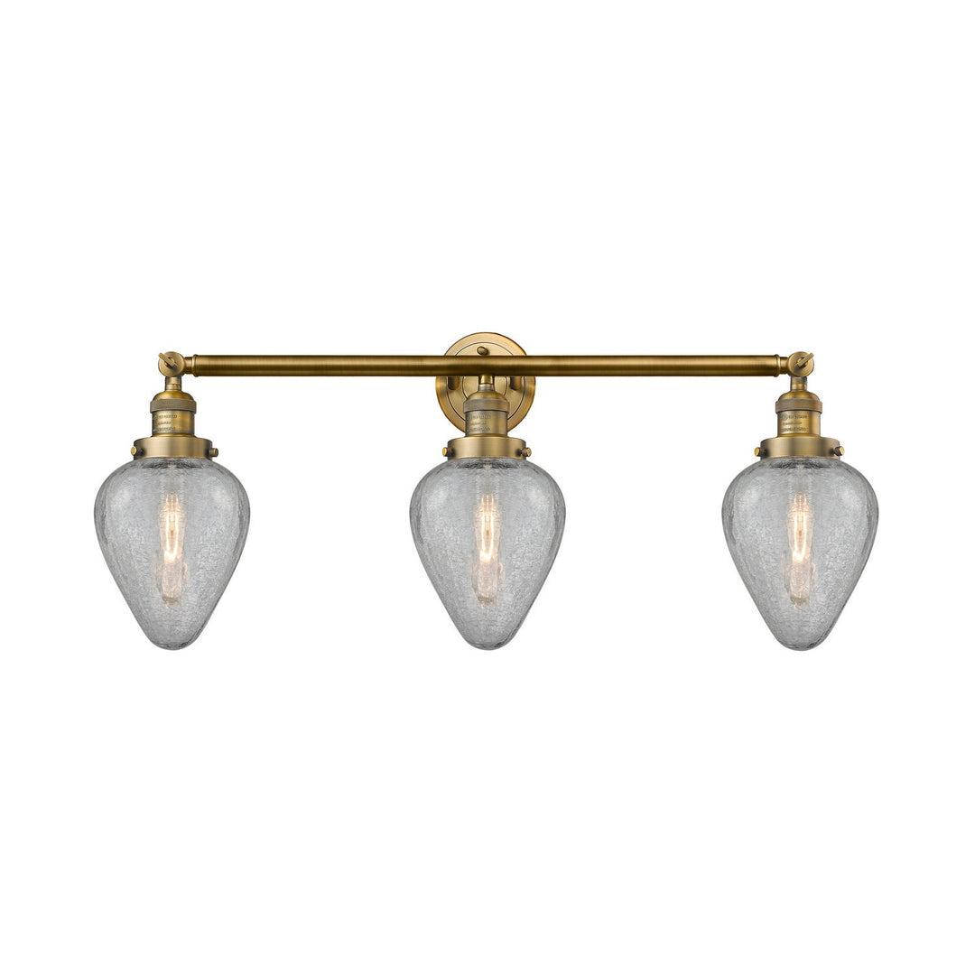 Innovations Franklin Restoration 205-BB-G165 Bath Vanity Light 32 in. wide - Brushed Brass