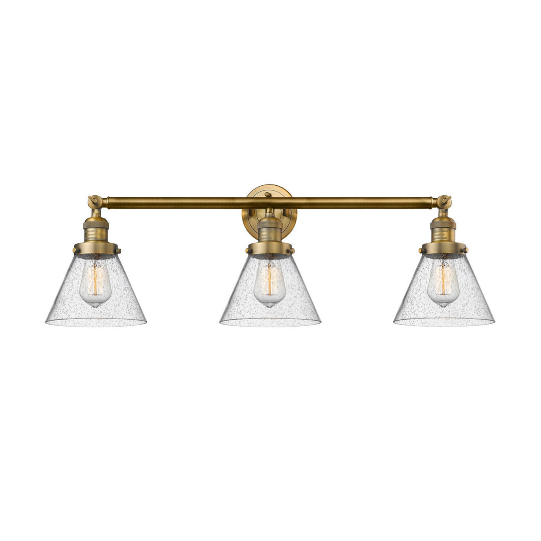Innovations Franklin Restoration 205-BB-G44 Bath Vanity Light 32 in. wide - Brushed Brass