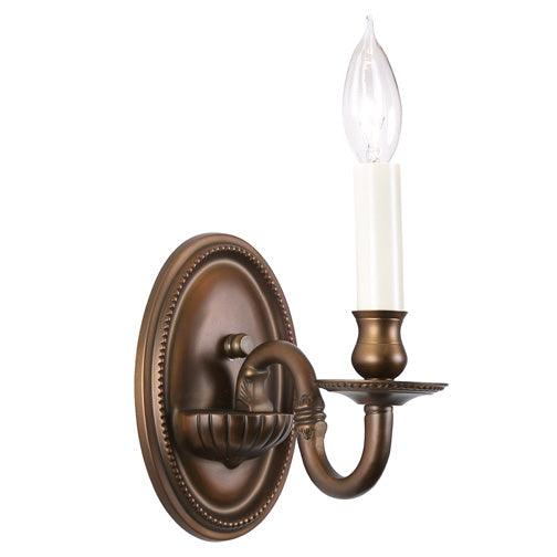 JVI Designs Traditional Brass 509-02 Wall Light - Weathered Bronze