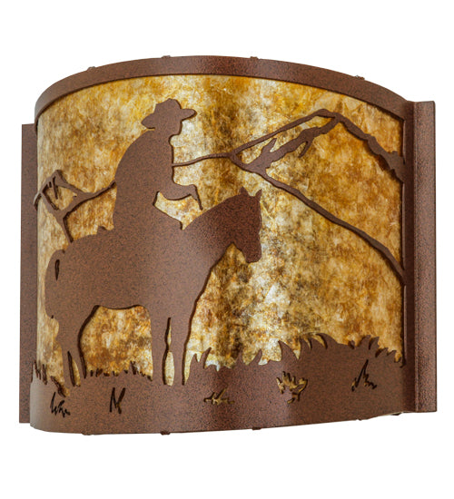 Meyda Tiffany Cowboy 81570 Wall Light - Rust